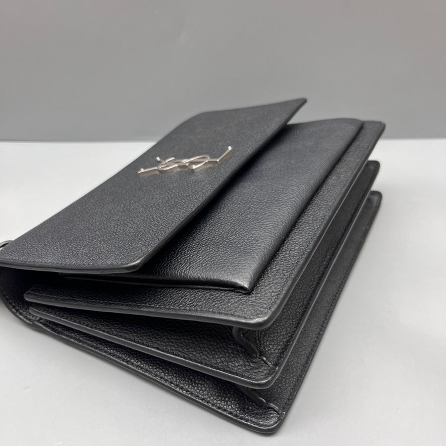 Saint Laurent - Sunset - Leather - Black - (small)