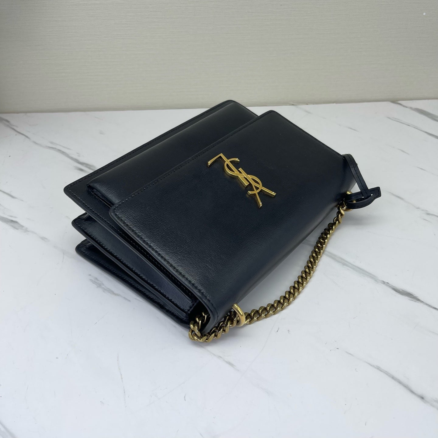 Saint Laurent - Sunset - Leather - Black - (small)