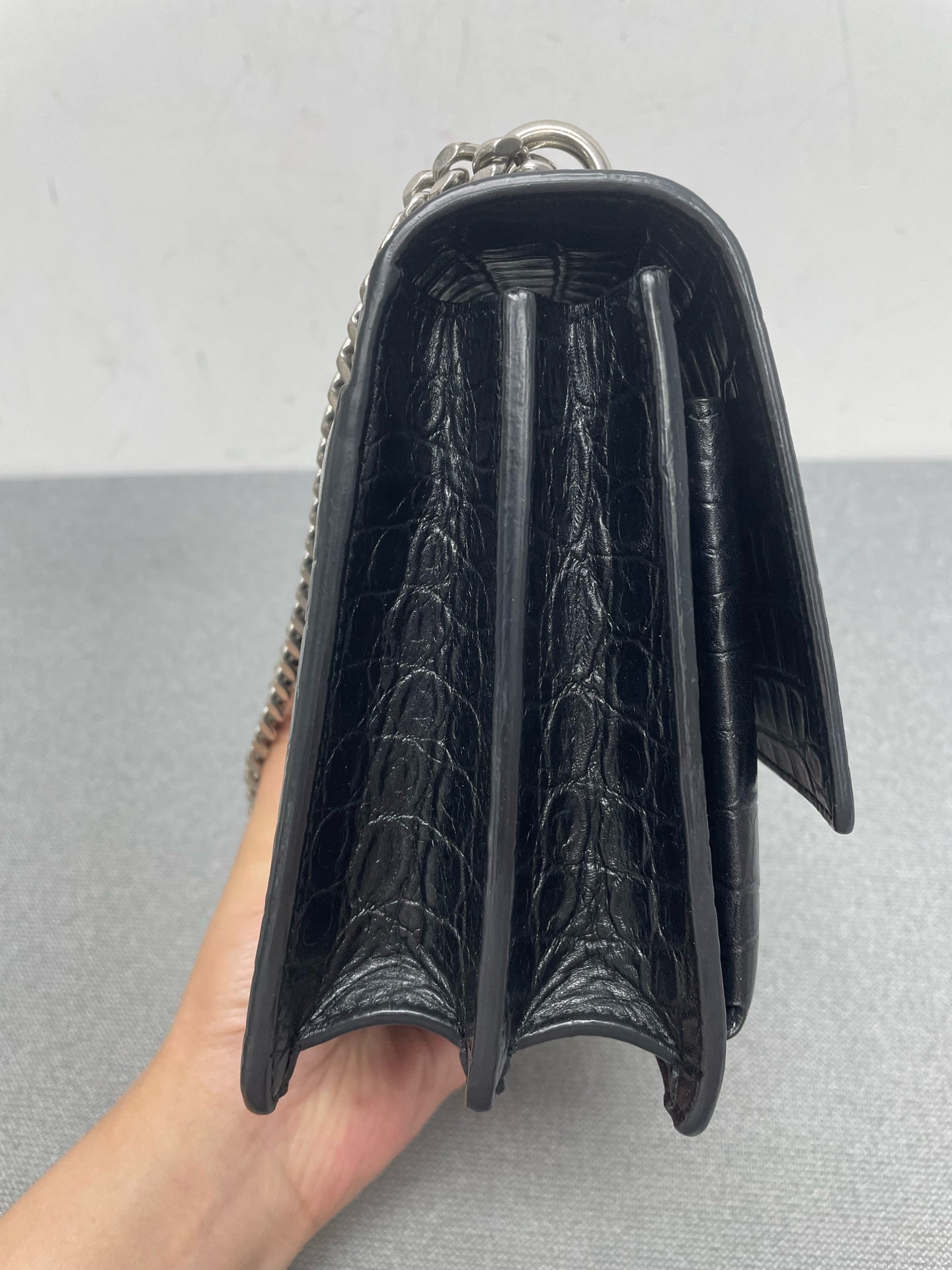 Saint Laurent - Sunset - Leather - Black - (small)