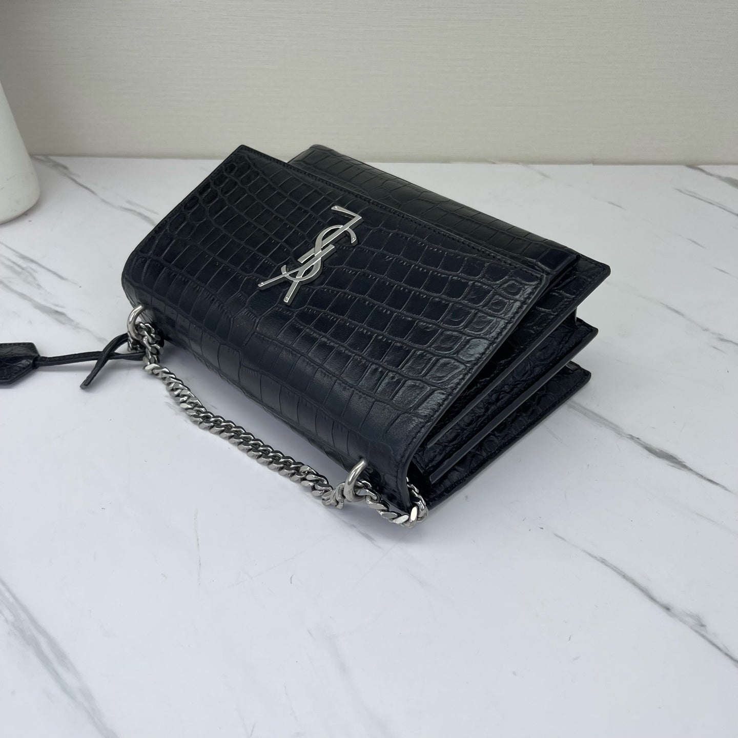 Saint Laurent - Sunset - Leather - Black - (small)