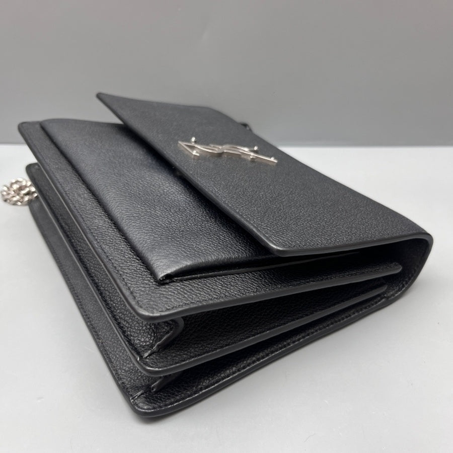 Saint Laurent - Sunset - Leather - Black - (small)