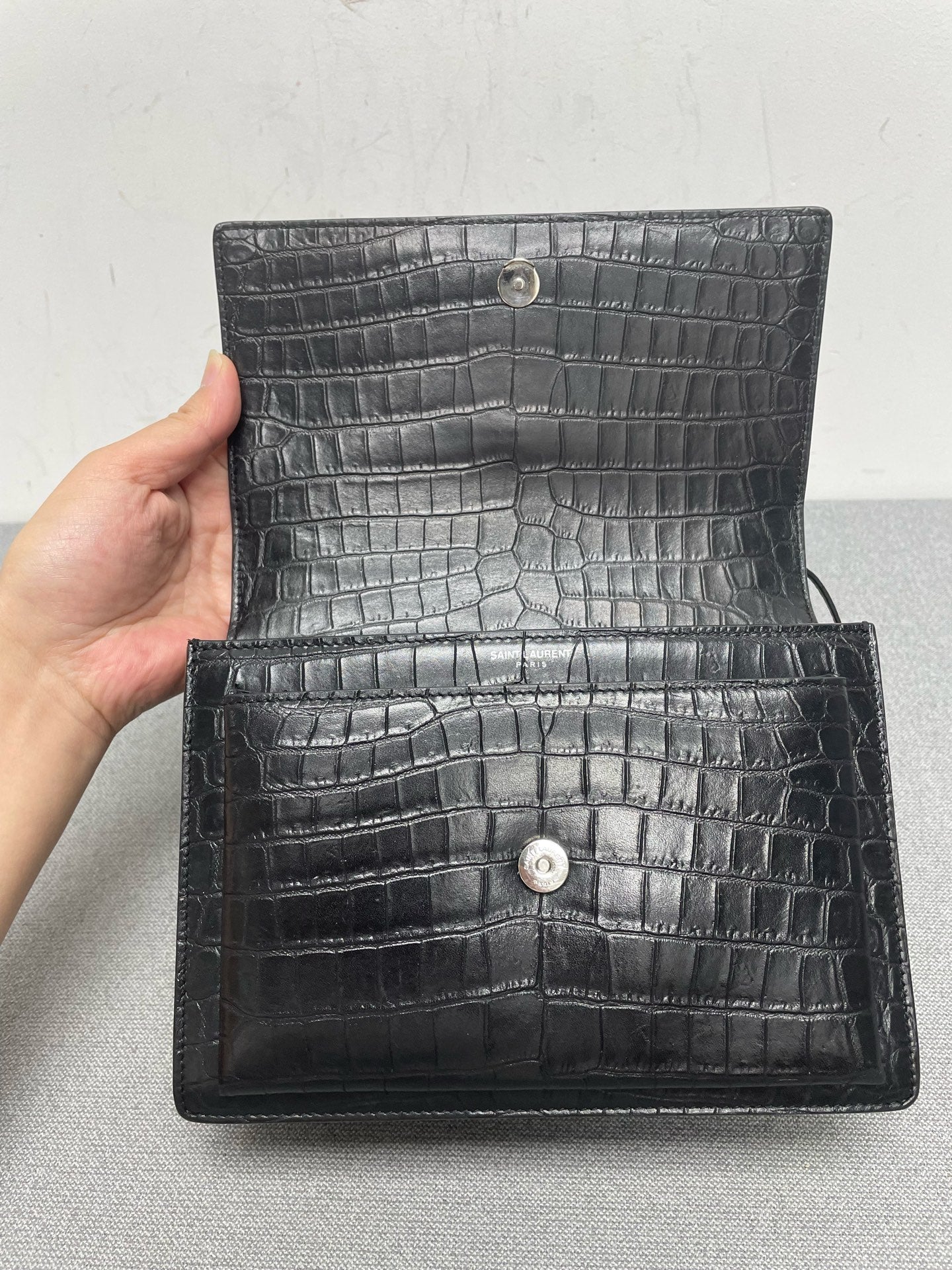 Saint Laurent - Sunset - Leather - Black - (small)