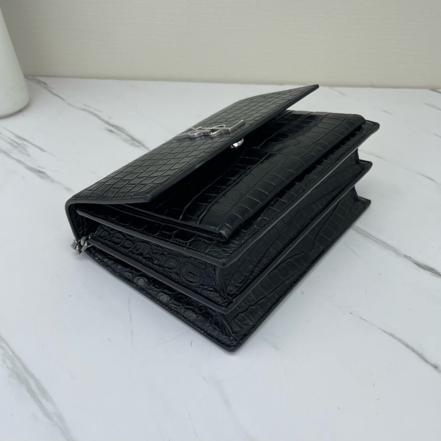 Saint Laurent - Sunset - Leather - Black - (small)