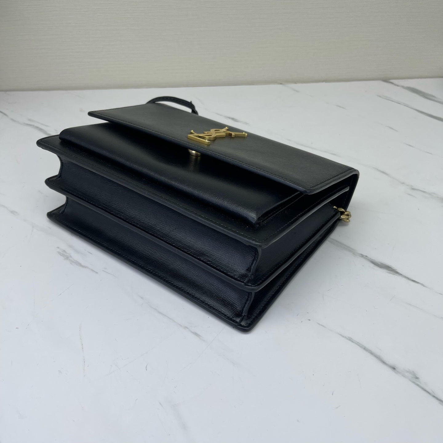 Saint Laurent - Sunset - Leather - Black - (small)