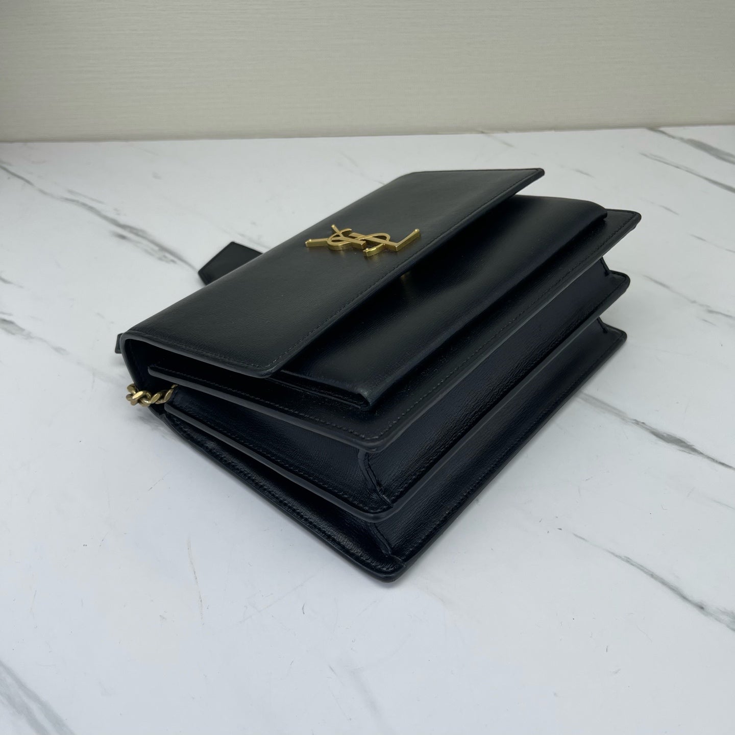 Saint Laurent - Sunset - Leather - Black - (small)