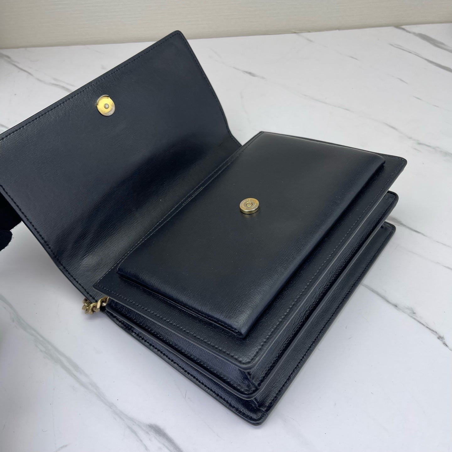 Saint Laurent - Sunset - Leather - Black - (small)