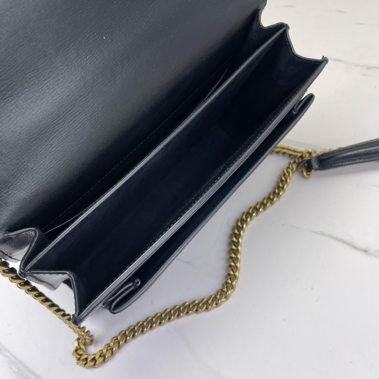 Saint Laurent - Sunset - Leather - Black - (small)