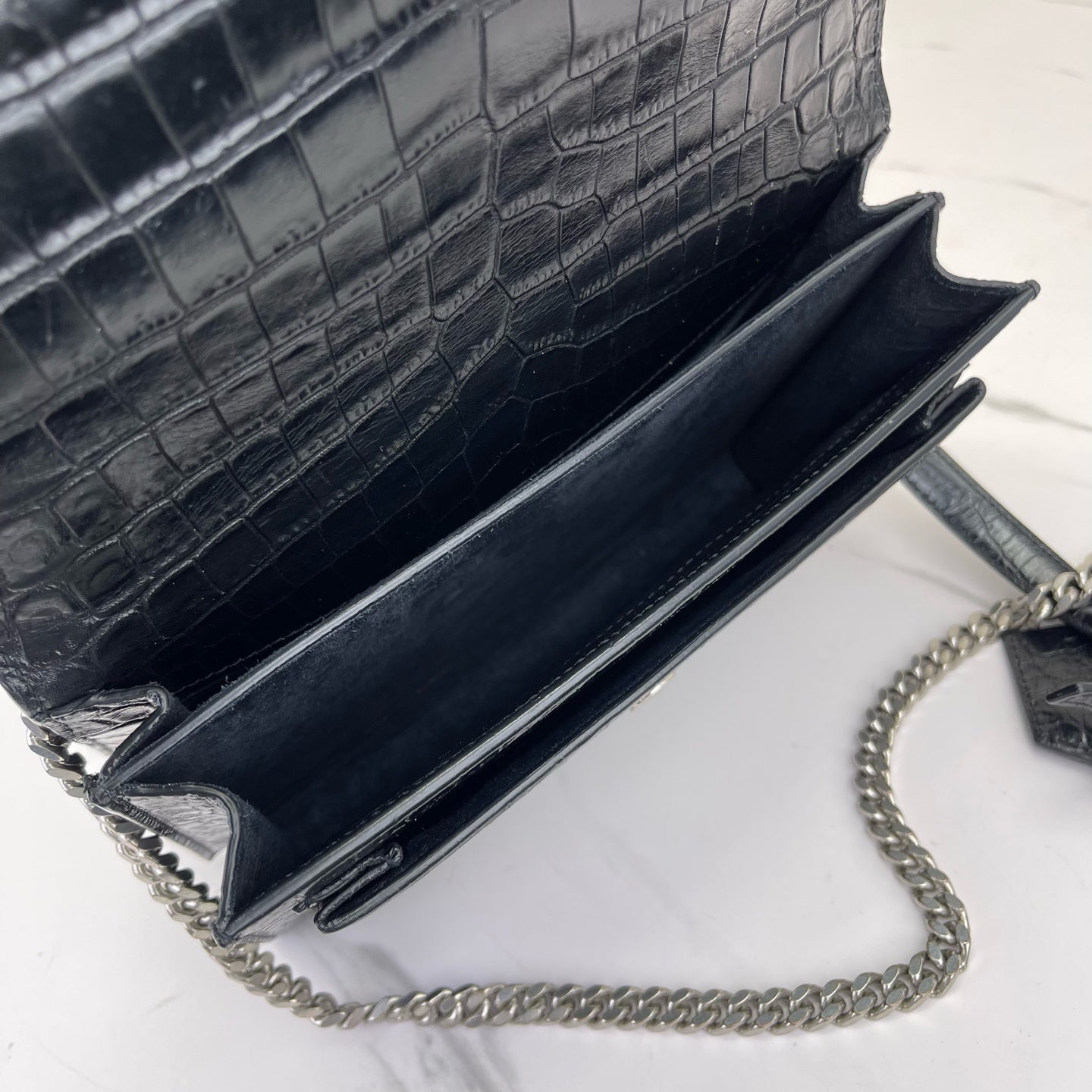 Saint Laurent - Sunset - Leather - Black - (small)