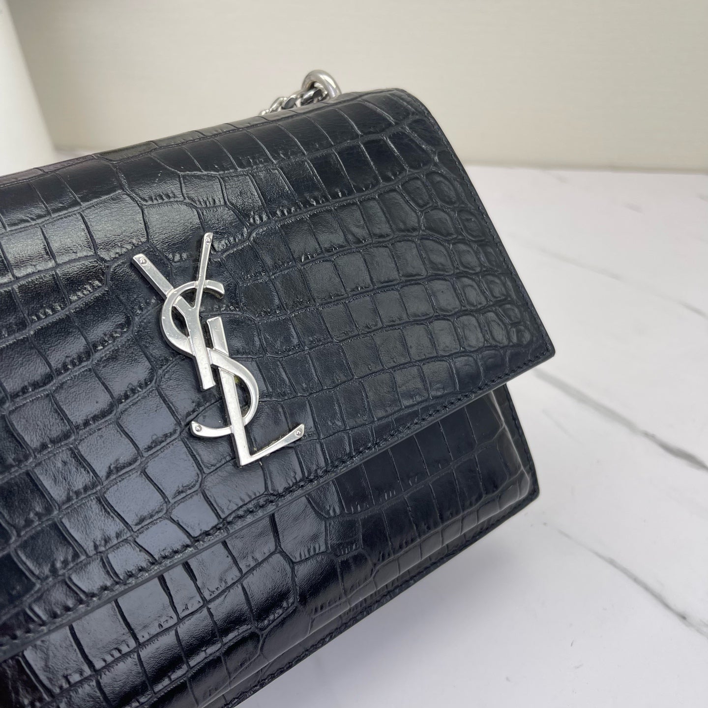 Saint Laurent - Sunset - Leather - Black - (small)