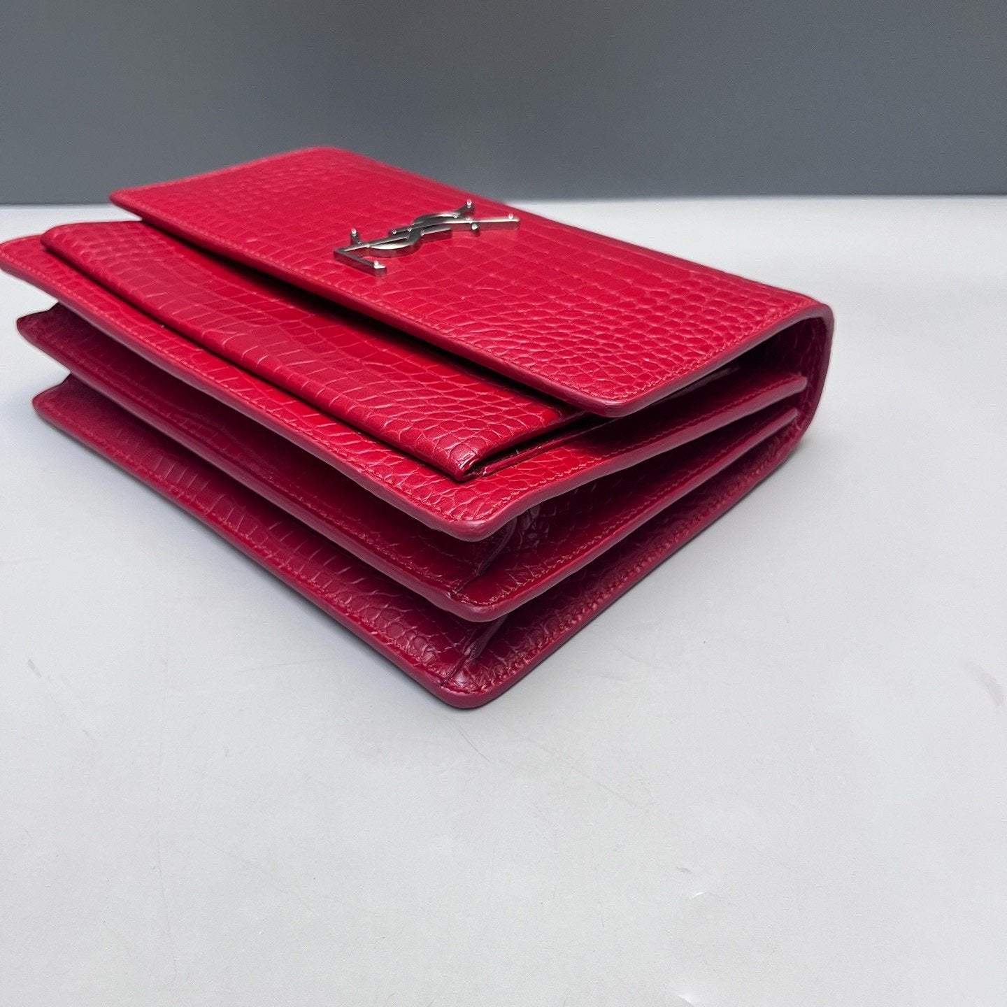 Saint Laurent - Sunset - Leather - Burgundy - (Small)