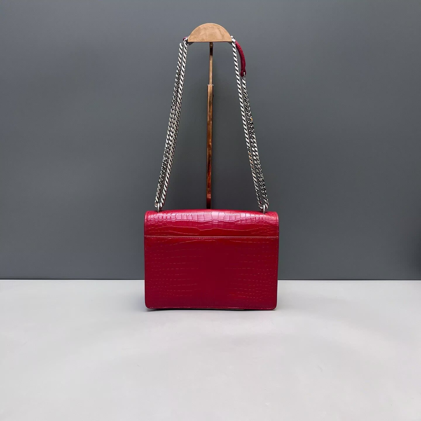 Saint Laurent - Sunset - Leather - Burgundy - (Small)