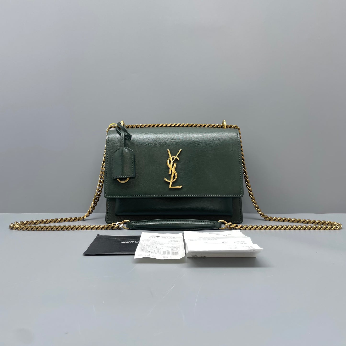 Saint Laurent - Sunset - Leather - Green - (Medium)