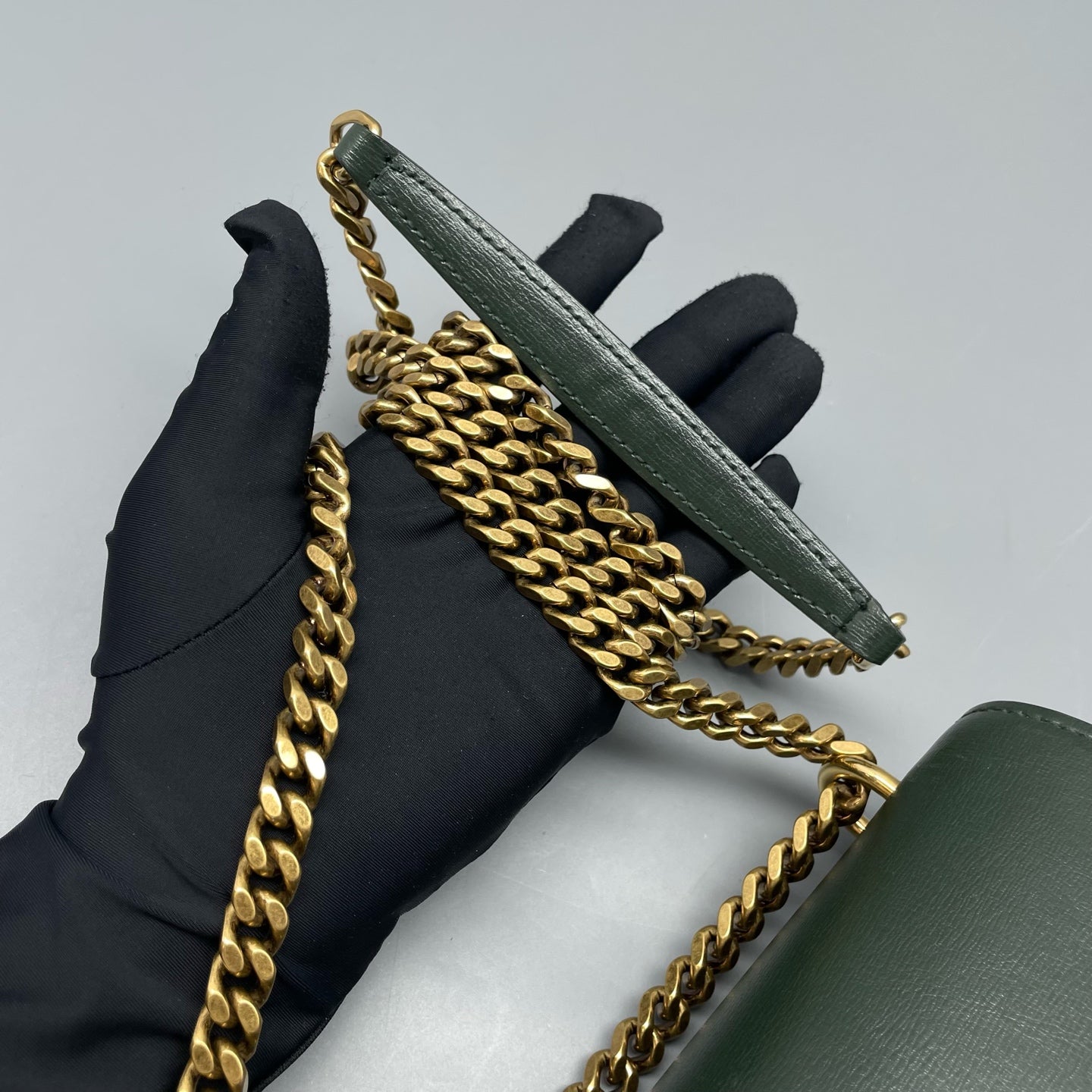 Saint Laurent - Sunset - Leather - Green - (Medium)