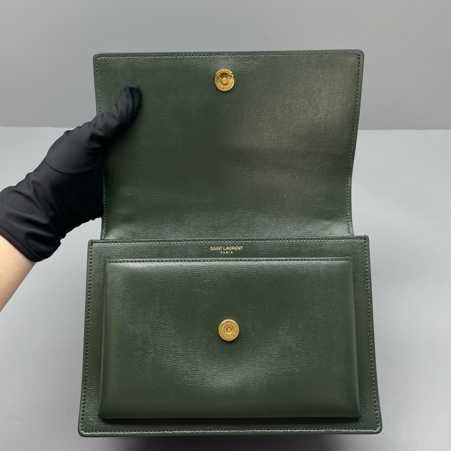 Saint Laurent - Sunset - Leather - Green - (Medium)