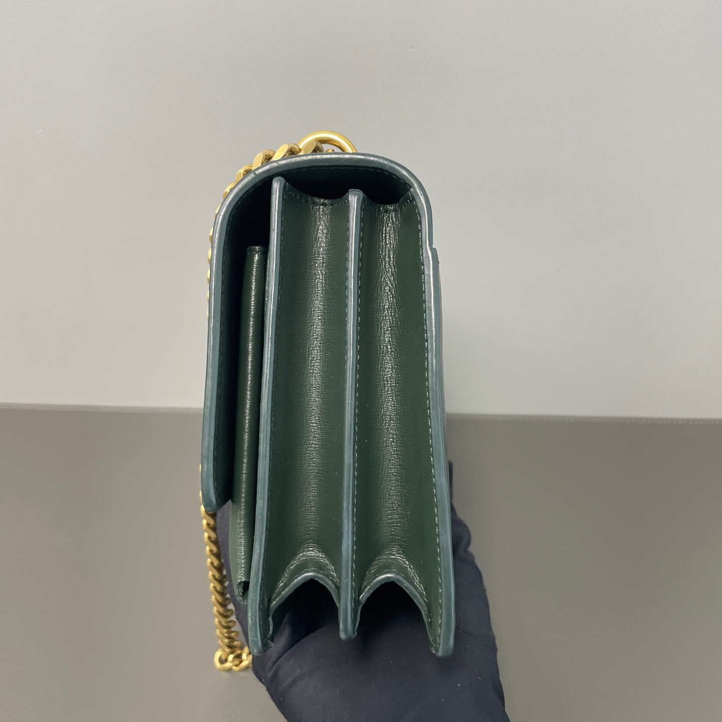 Saint Laurent - Sunset - Leather - Green - (small)