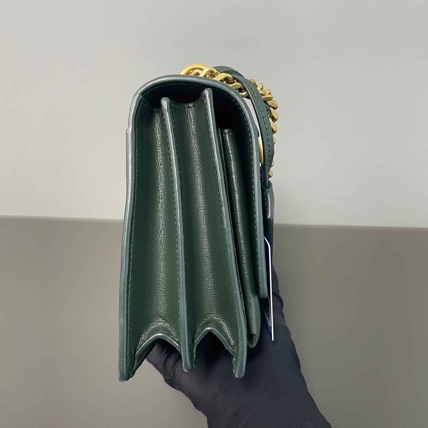 Saint Laurent - Sunset - Leather - Green - (small)