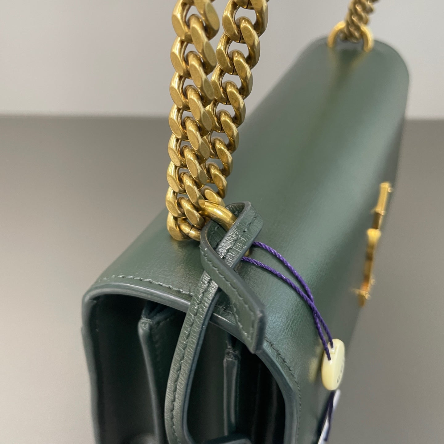 Saint Laurent - Sunset - Leather - Green - (small)