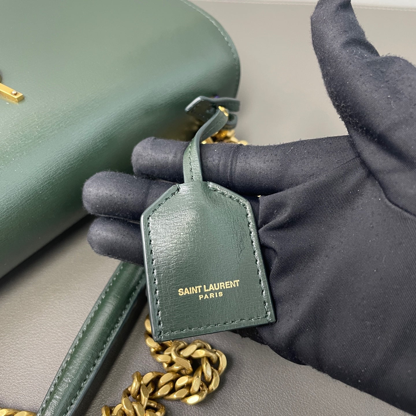 Saint Laurent - Sunset - Leather - Green - (small)