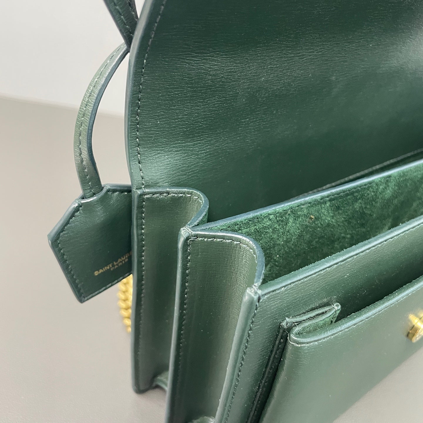 Saint Laurent - Sunset - Leather - Green - (small)