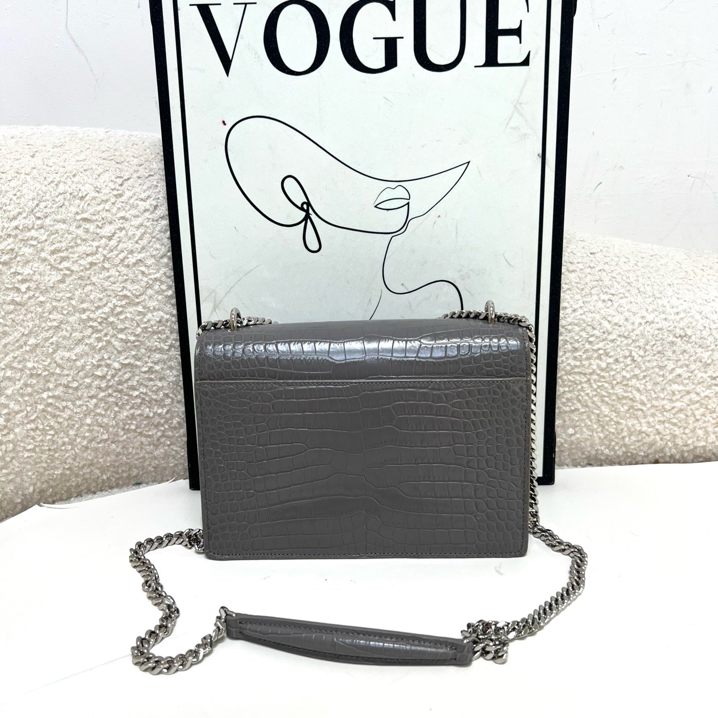 Saint Laurent - Sunset - Leather - Grey - (medium)
