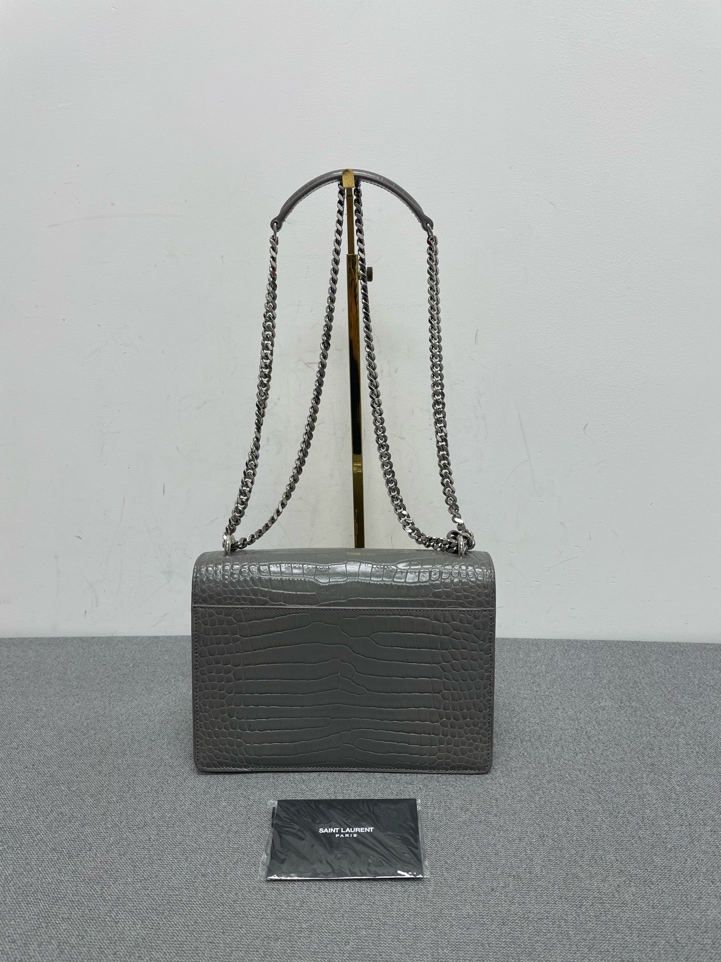 Saint Laurent - Sunset - Leather - Grey - (medium)
