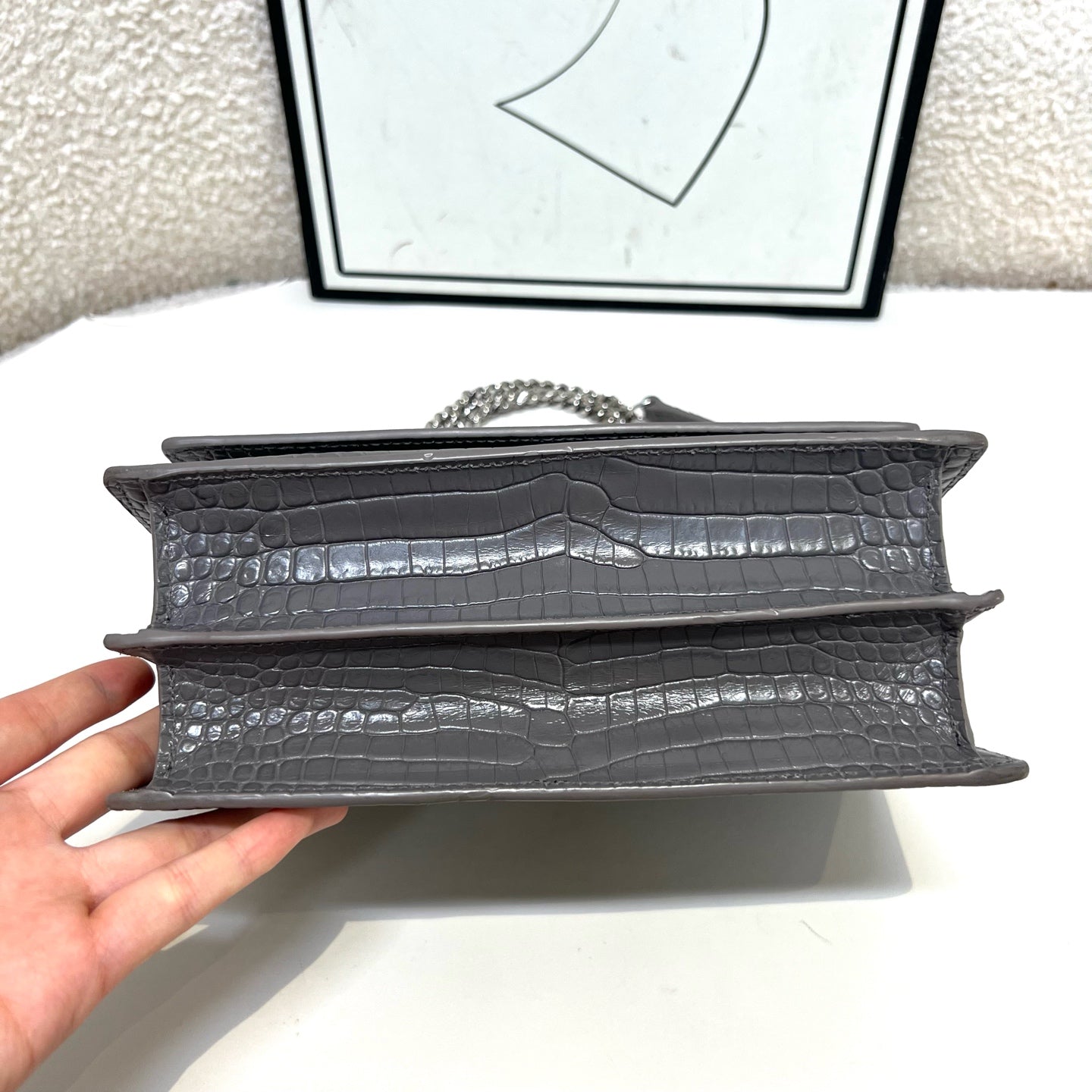 Saint Laurent - Sunset - Leather - Grey - (medium)