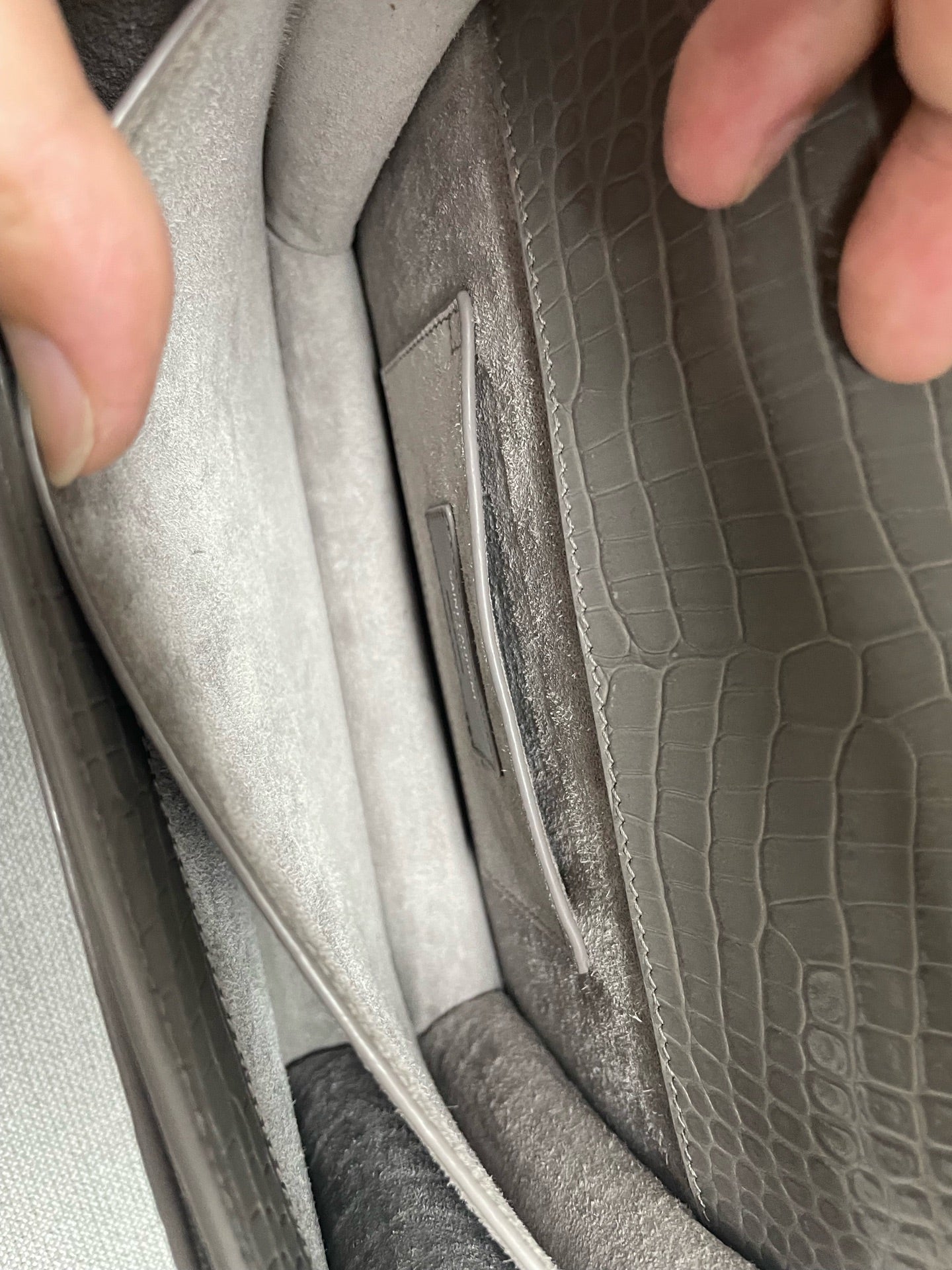 Saint Laurent - Sunset - Leather - Grey - (medium)
