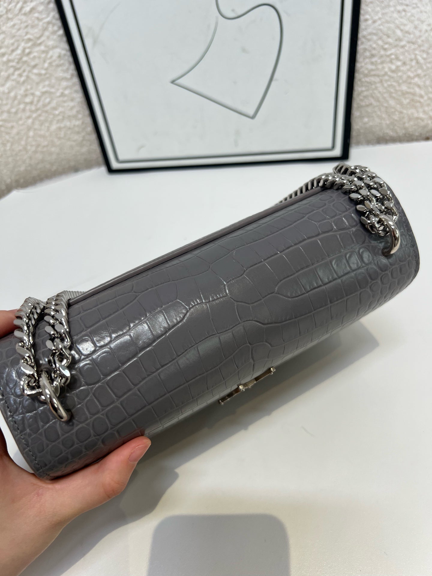 Saint Laurent - Sunset - Leather - Grey - (medium)