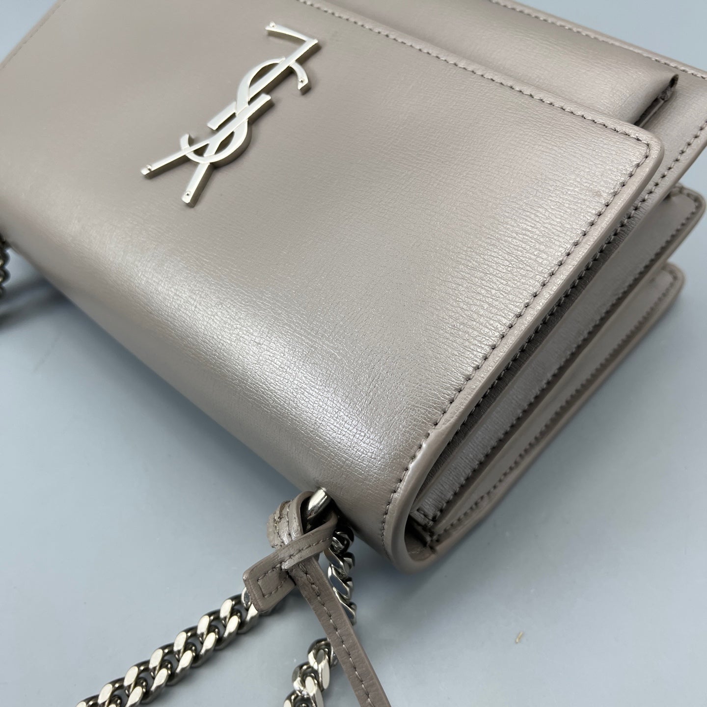 Saint Laurent - Sunset - Leather - Grey - (medium)