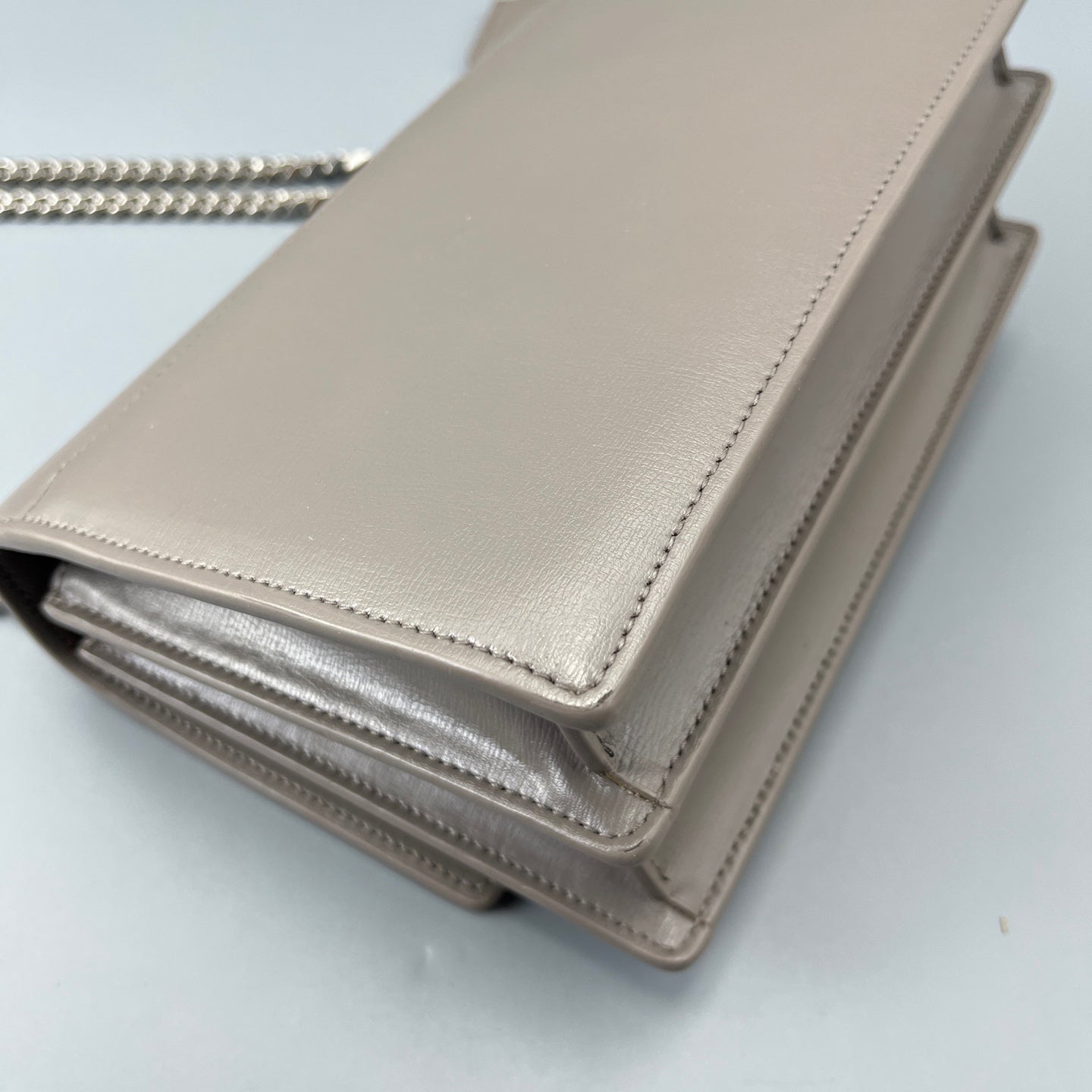 Saint Laurent - Sunset - Leather - Grey - (medium)