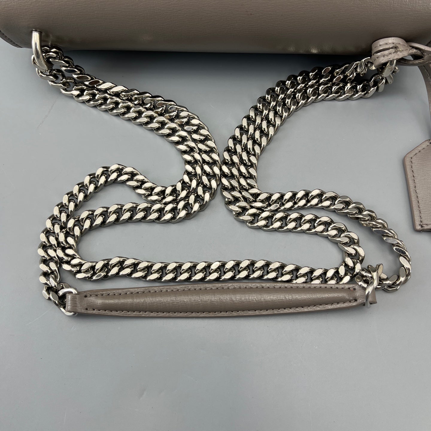 Saint Laurent - Sunset - Leather - Grey - (medium)