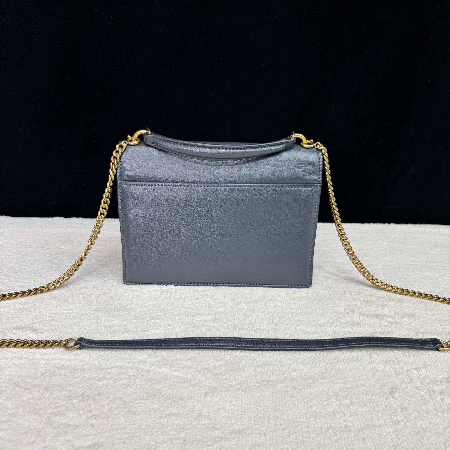 Saint Laurent - Sunset - Leather - Grey - (mini)