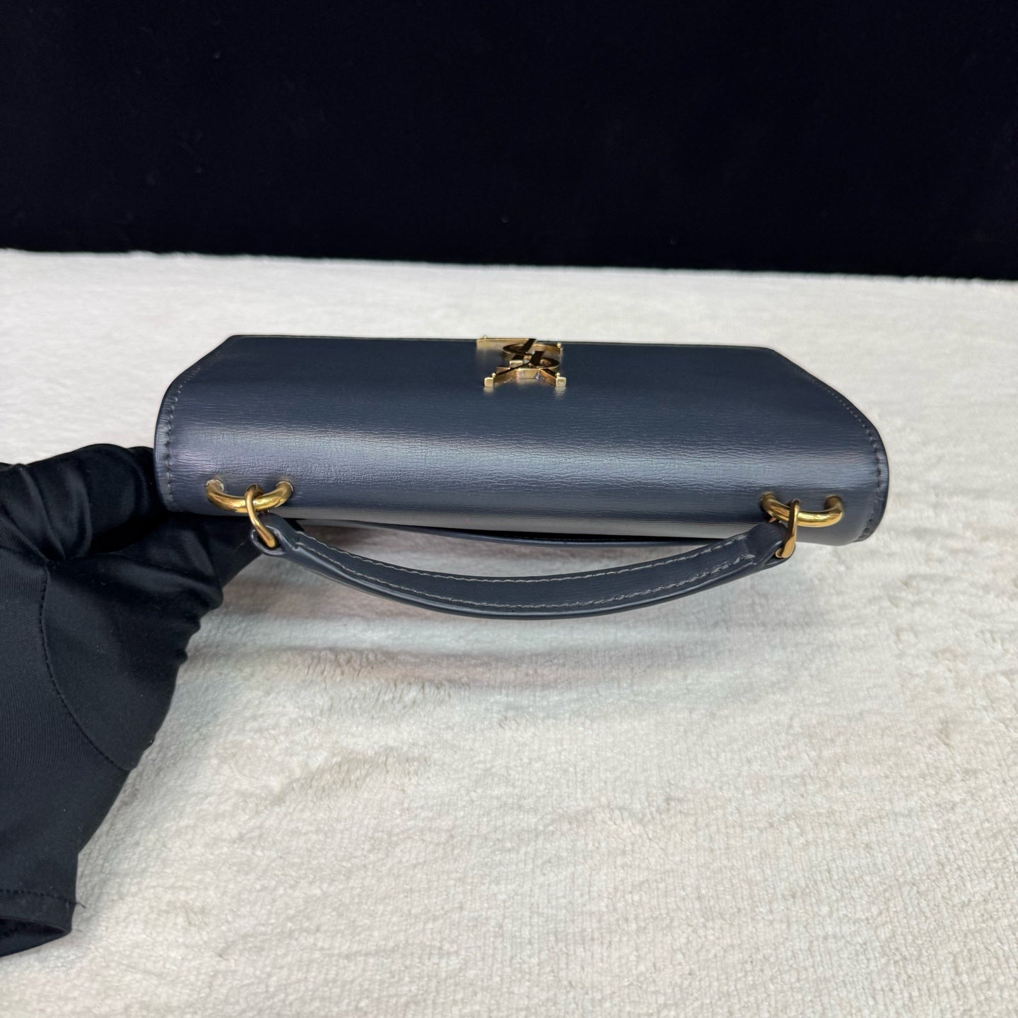 Saint Laurent - Sunset - Leather - Grey - (mini)