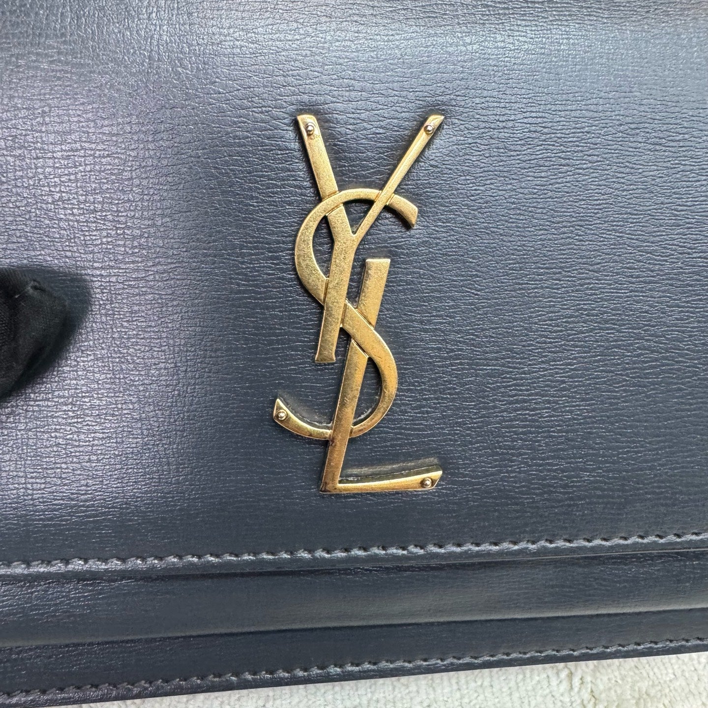 Saint Laurent - Sunset - Leather - Grey - (mini)