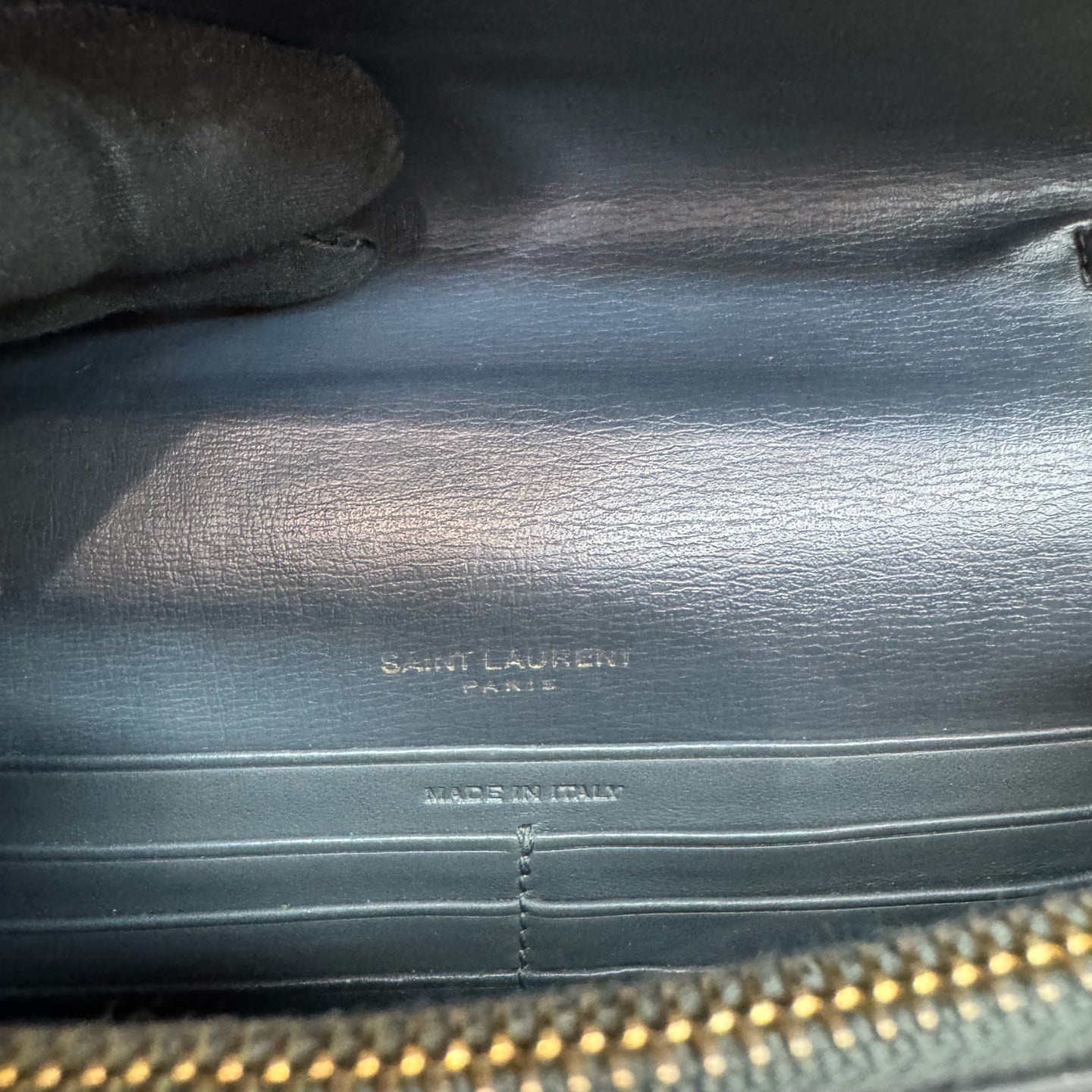 Saint Laurent - Sunset - Leather - Grey - (mini)