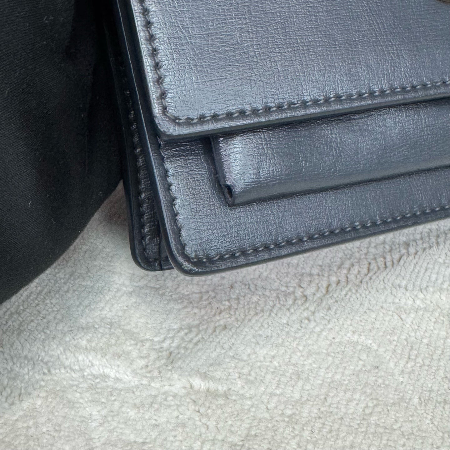 Saint Laurent - Sunset - Leather - Grey - (mini)