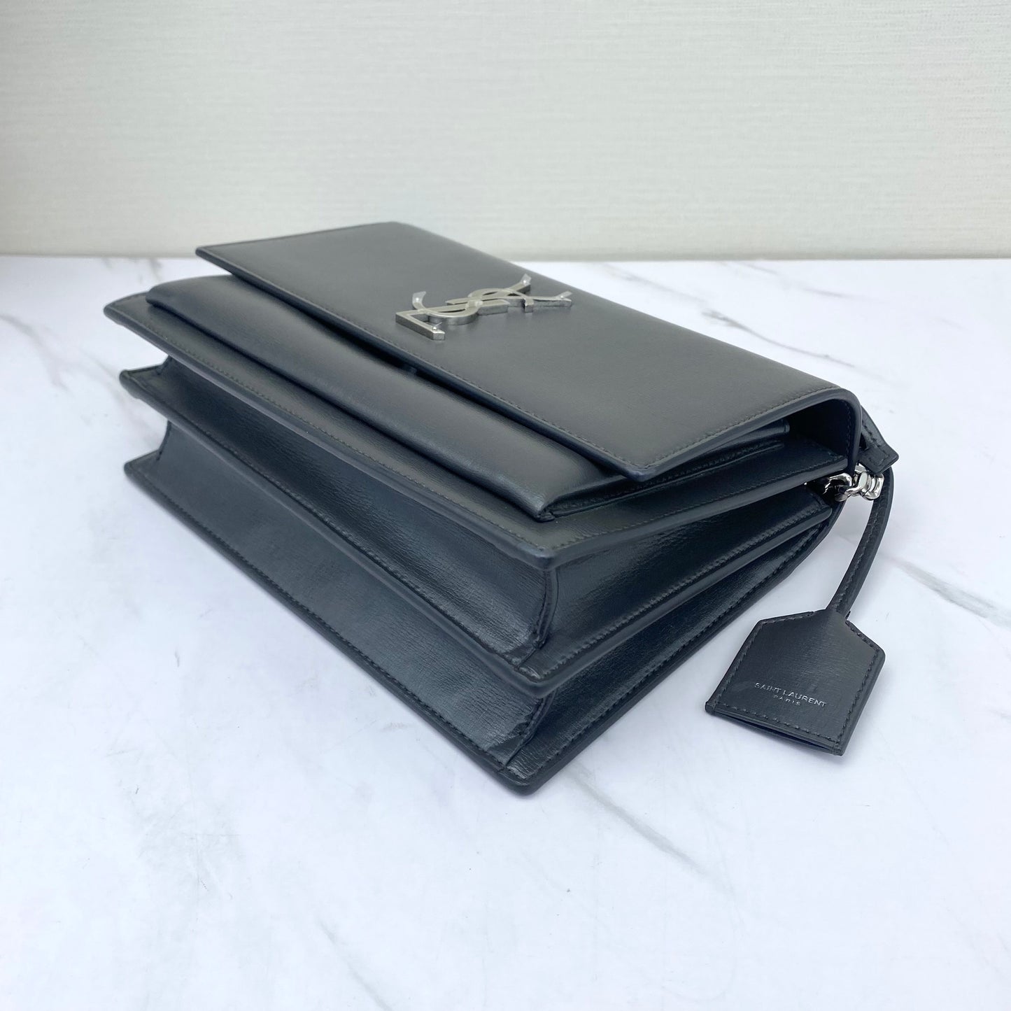 Saint Laurent - Sunset - Leather - Grey - (small)