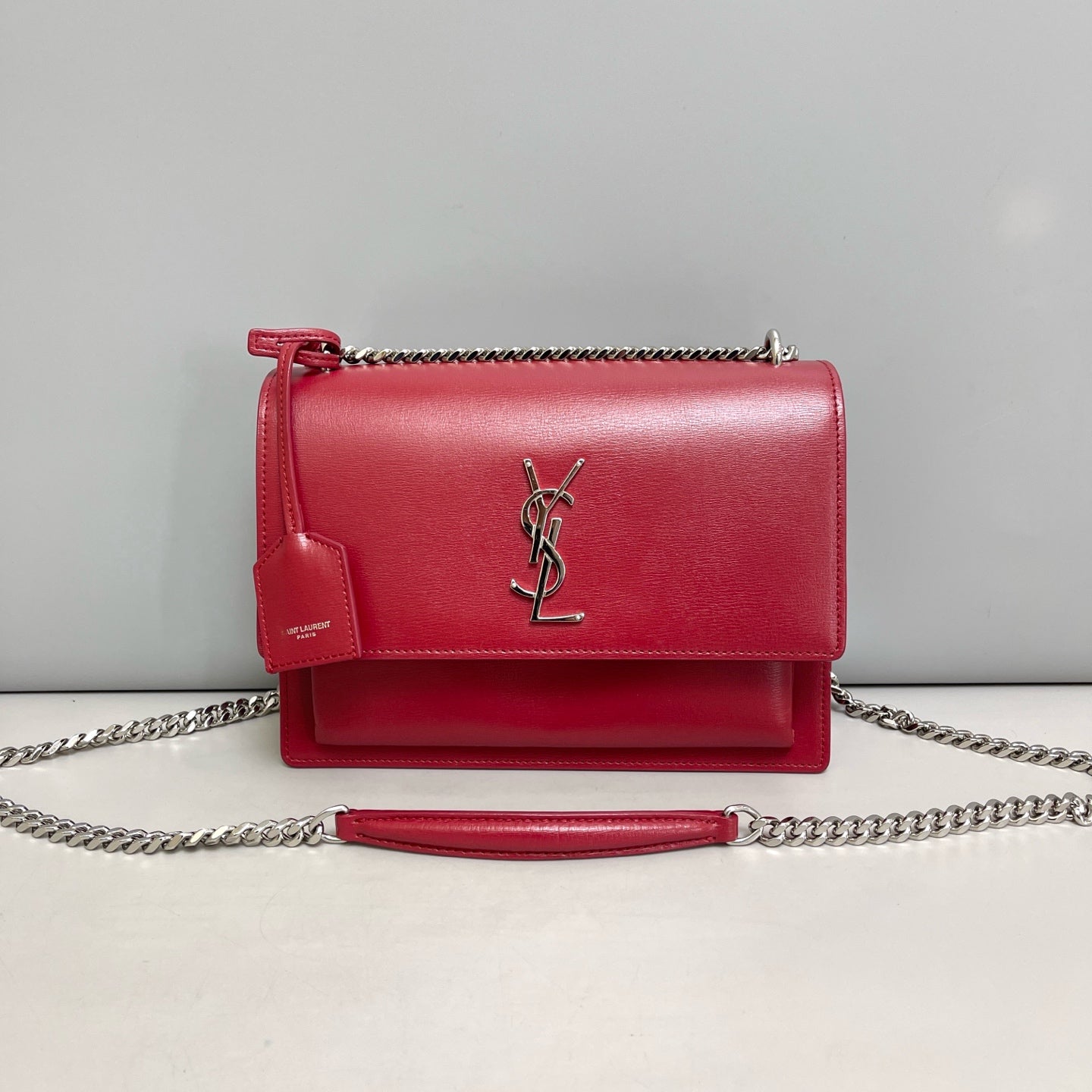 Saint Laurent - Sunset - Leather - Red - (Medium)