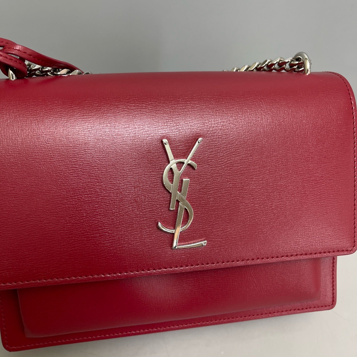 Saint Laurent - Sunset - Leather - Red - (Medium)