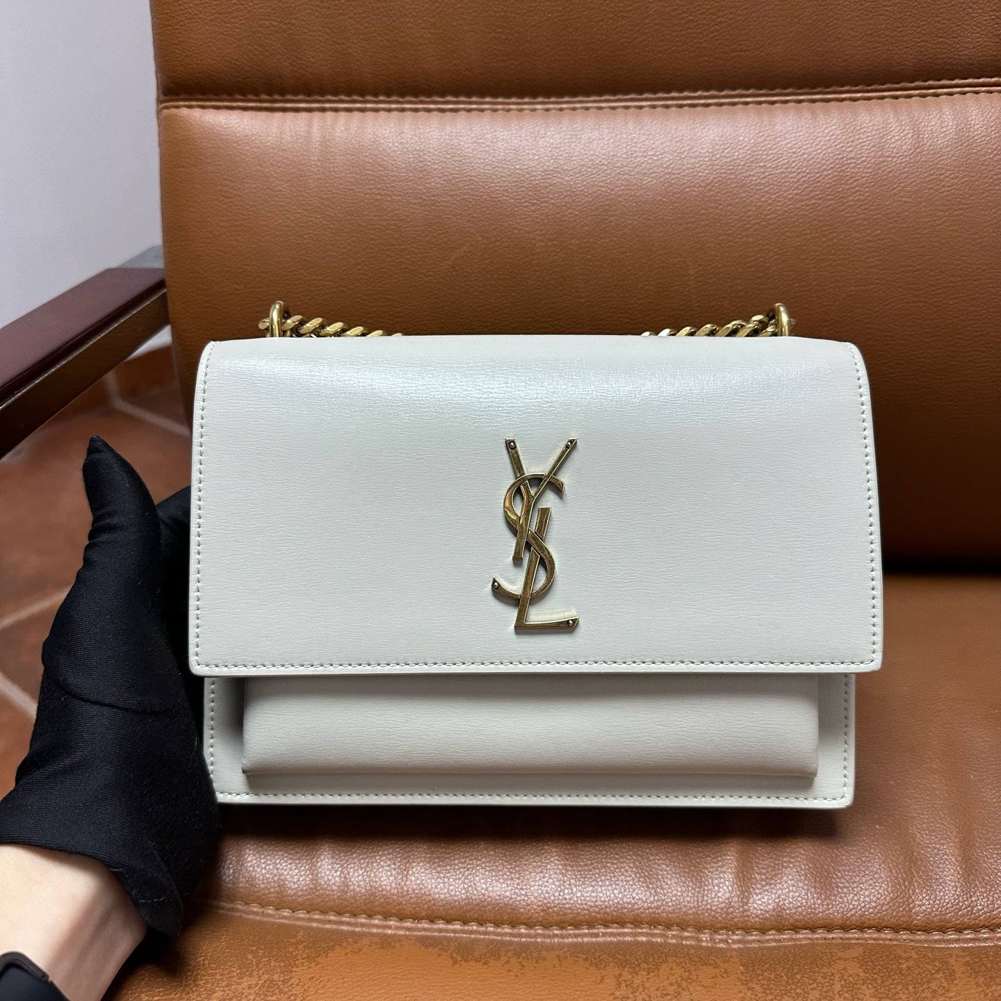 Saint Laurent - SUNSET - Leather - White - (medium)