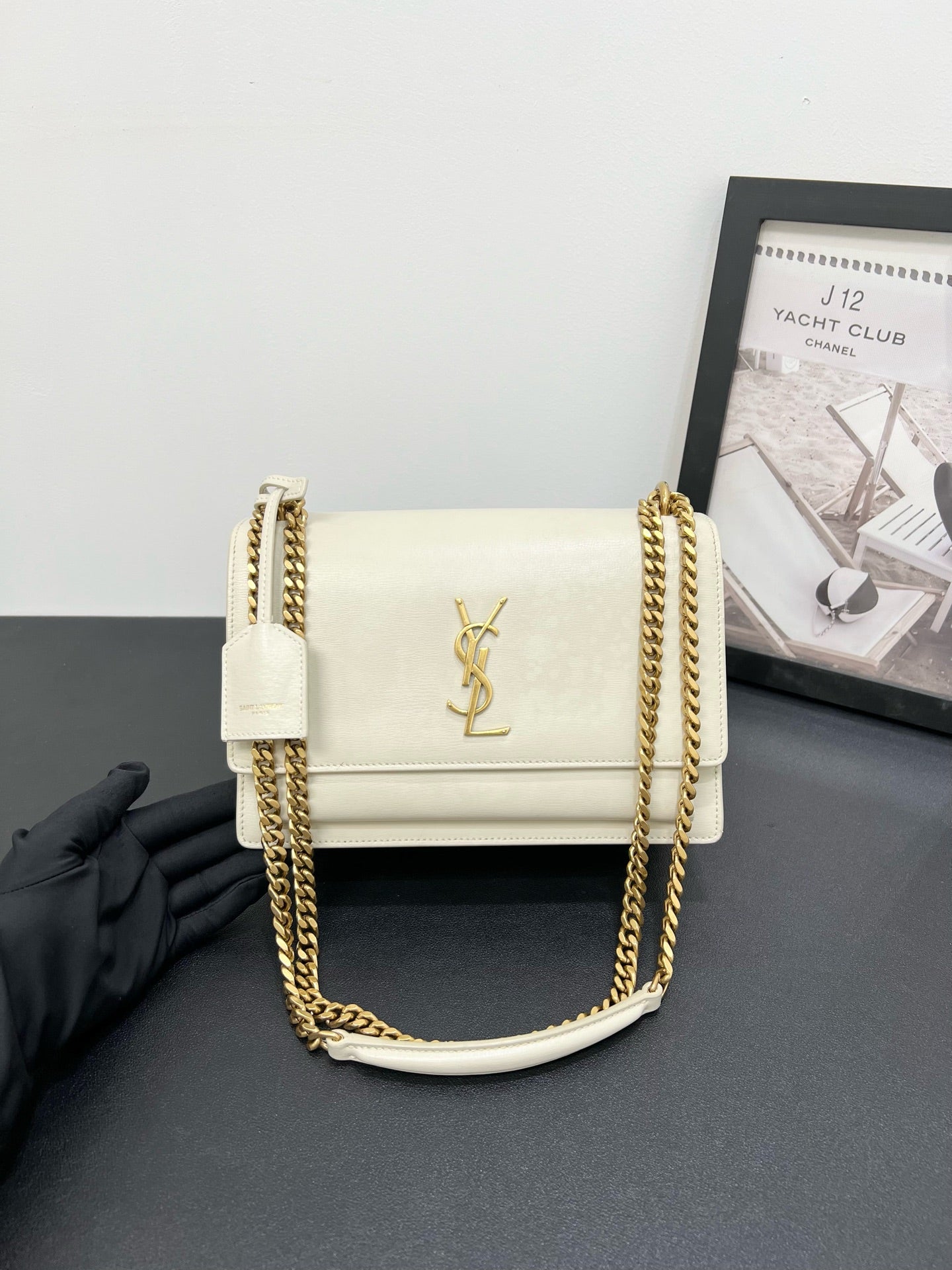 Saint Laurent - Sunset - Leather - White - (medium)