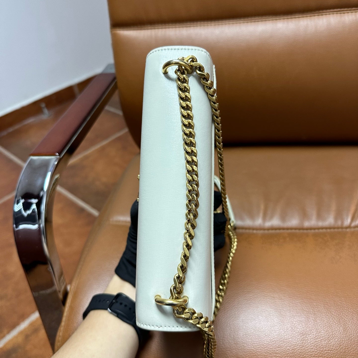 Saint Laurent - Sunset - Leather - White - (medium)