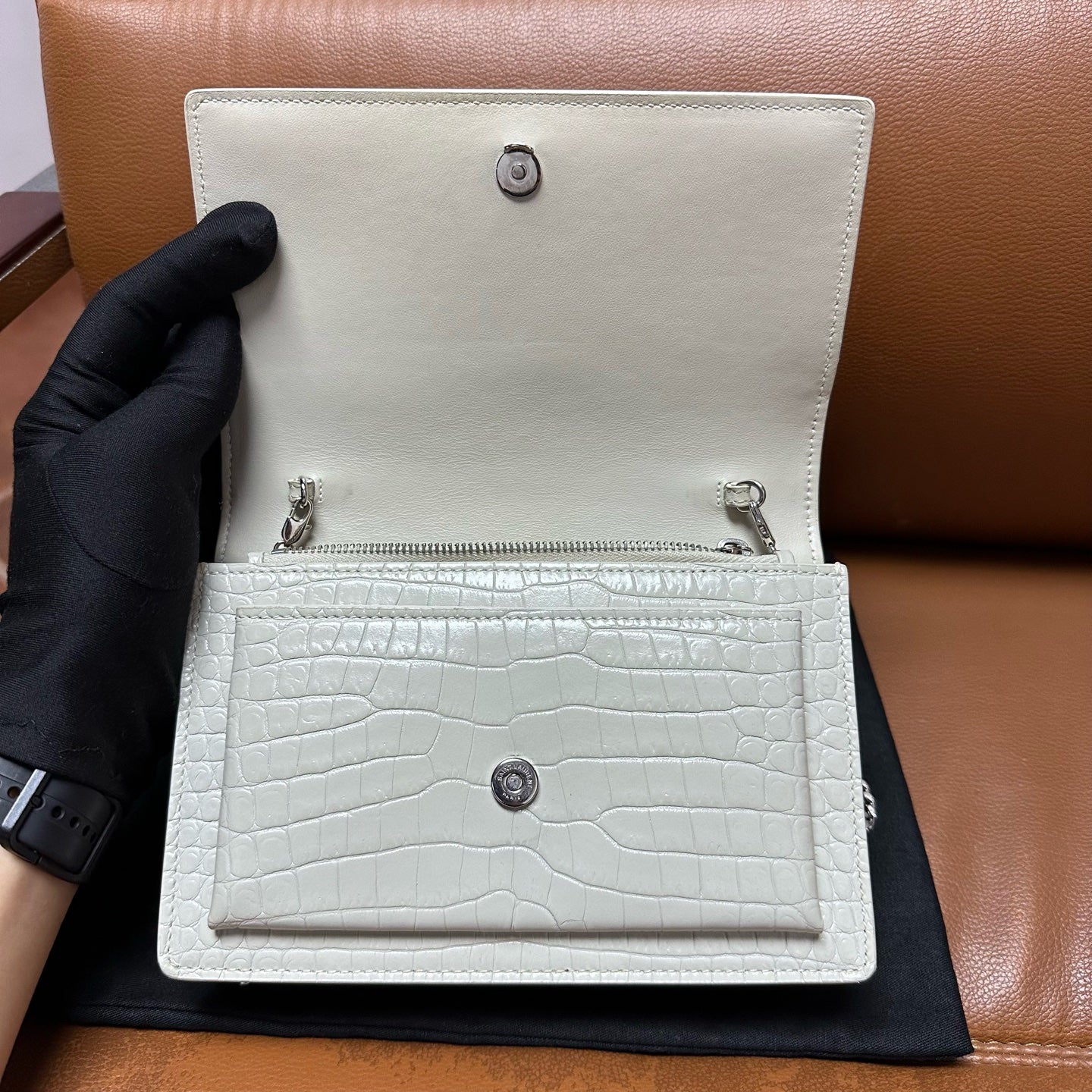 Saint Laurent - Sunset - Leather - White - (mini)