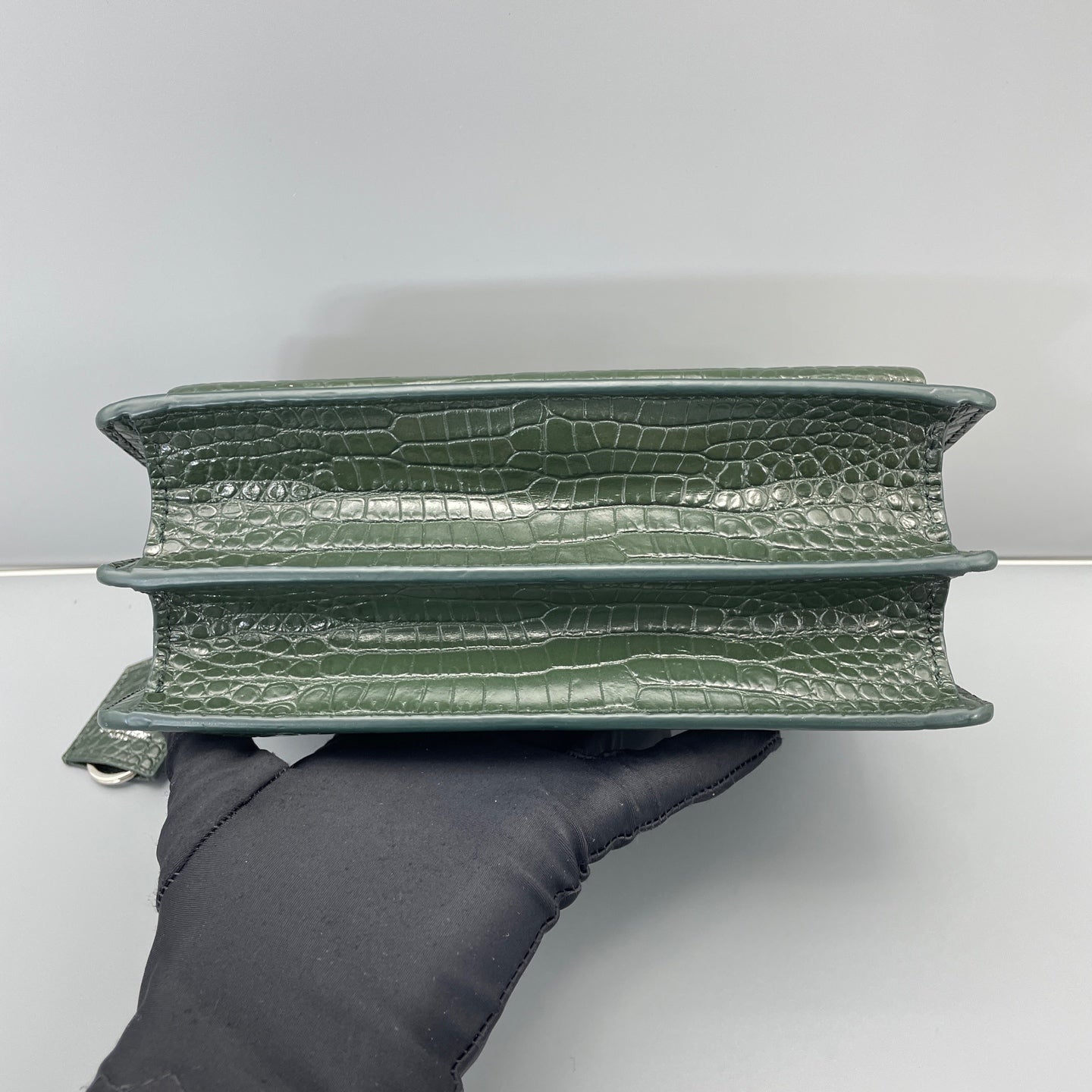 Saint Laurent - Sunset Medium - Leather - Green - (Medium)