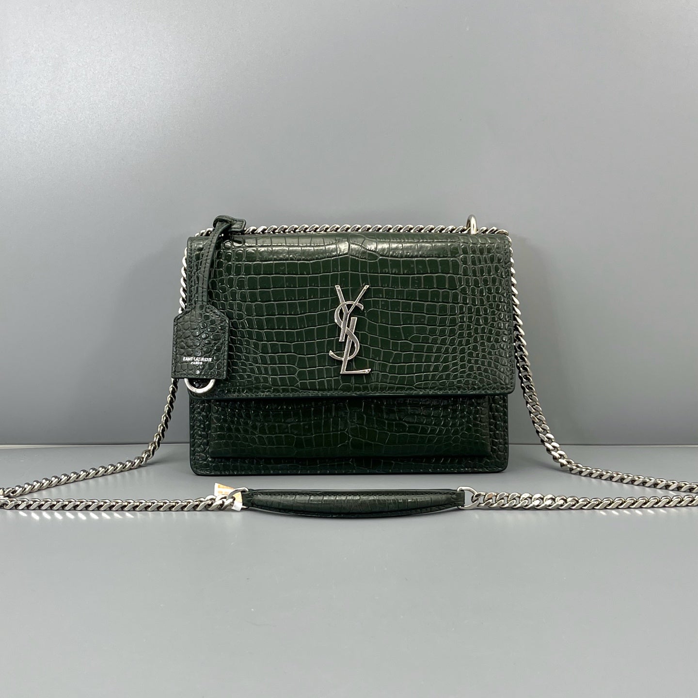 Saint Laurent - Sunset Medium - Leather - Green - (Medium)
