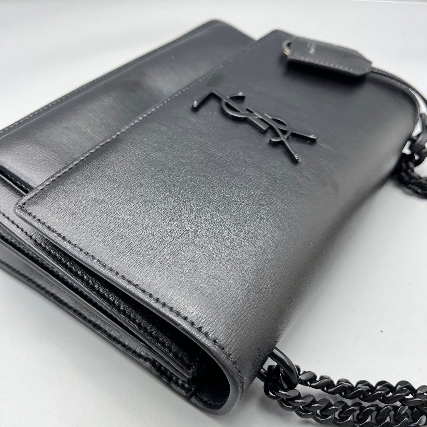 Saint Laurent - Sunset Medium - Smooth leather - Black - (Medium)