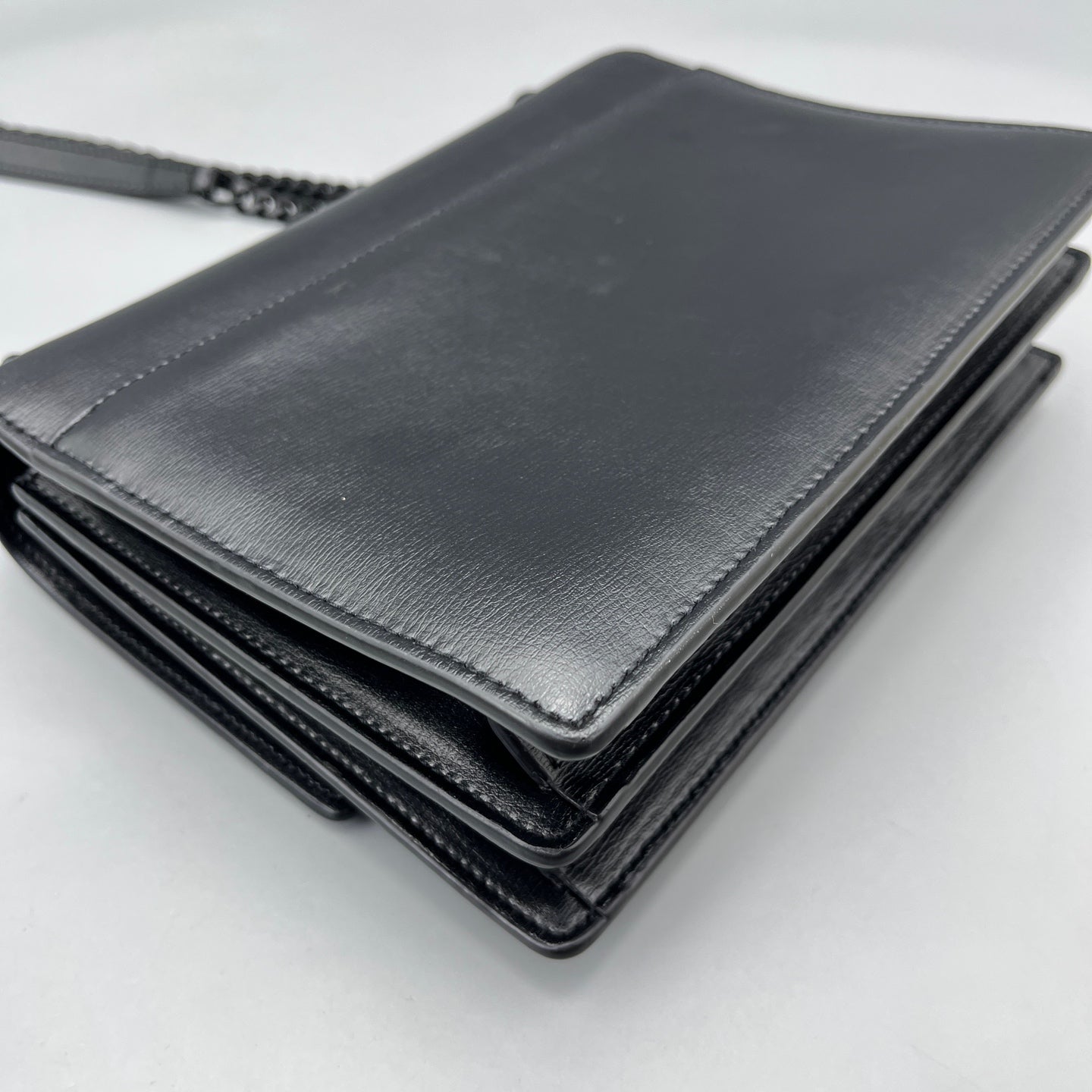 Saint Laurent - Sunset Medium - Smooth leather - Black - (Medium)