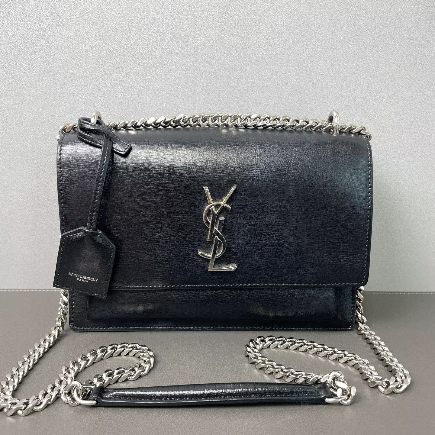 Saint Laurent - Sunset - Smooth leather - Black - (Medium)