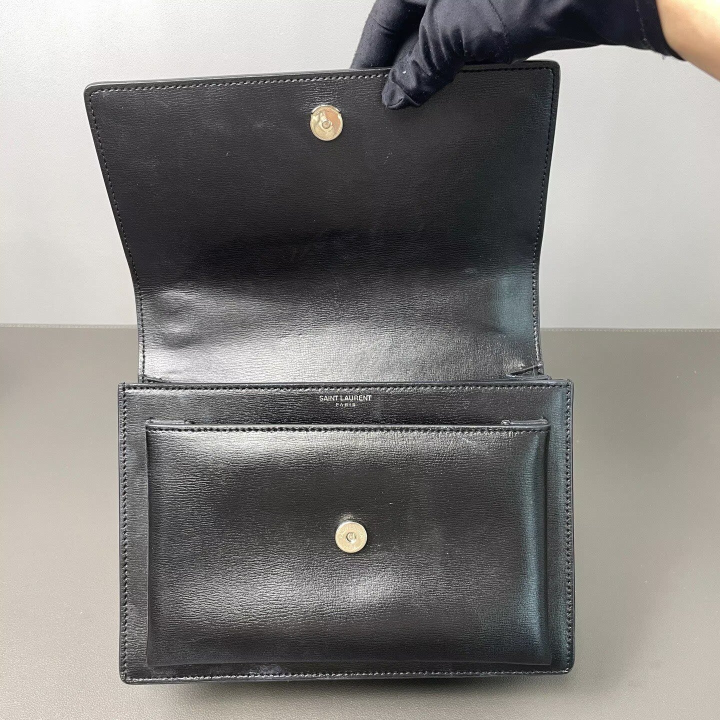 Saint Laurent - Sunset - Smooth leather - Black - (Medium)