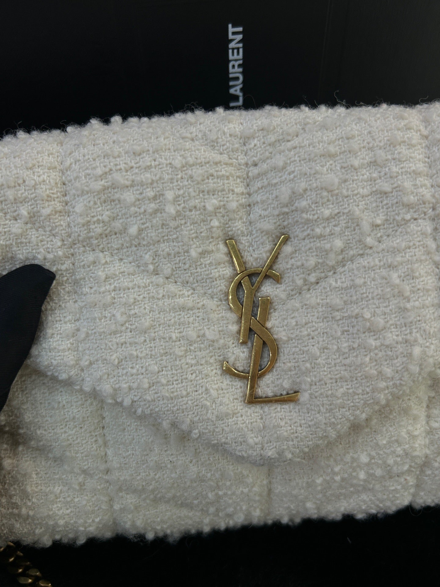 Saint Laurent - Toy Loulou Puffer - Wool - White - (small)